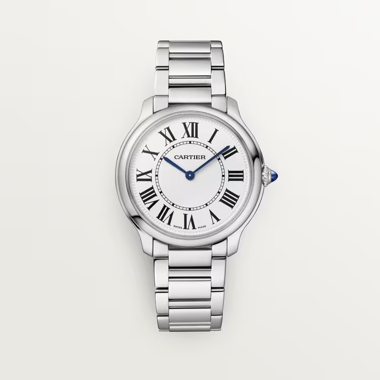 Cartier Ronde Must de Cartier Steel 36 MM - Steel Strap - Silver Dial - WSRN0034