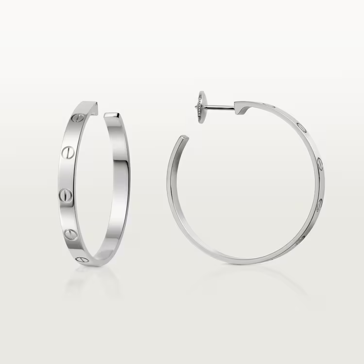 Cartier Love Earrings - White Gold - B8028300