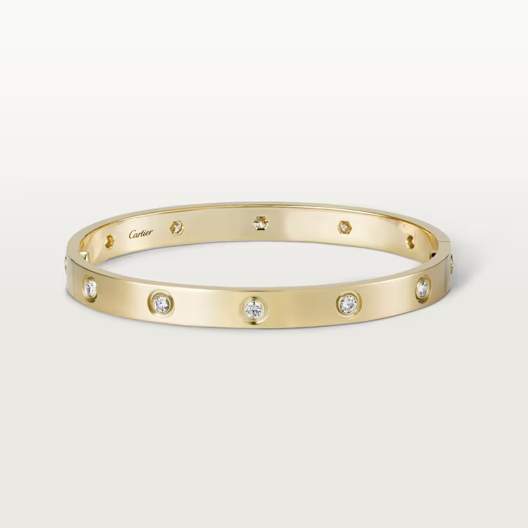 Cartier Love Bracelet Diamonds - Yellow Gold - B6070317