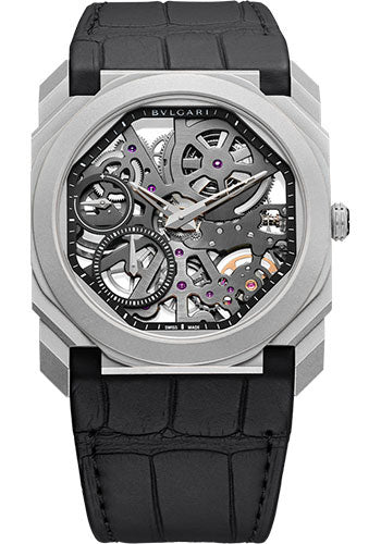 Bvlgari Octo Finissimo - 40 MM - Titanuim - Grey Skeleton Dial - 102714