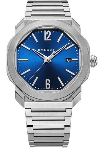 Bvlgari Octo Roma - 41 MM - Stainless Steel - Blue Dial - 102856