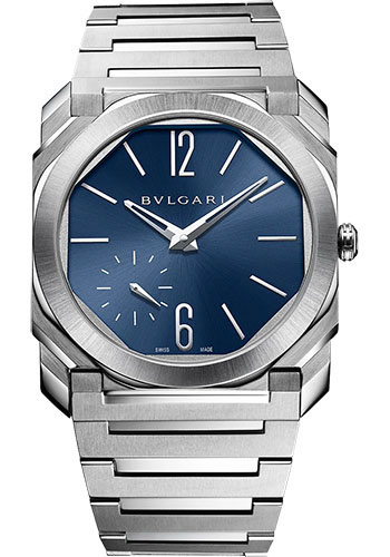 Bvlgari Octo Finissimo - 40 MM - Stainless Steel - Blue Dial - 103431