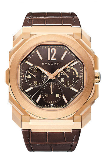 Bvlgari Octo Finissimo - 43 MM - Rose Gold - Brown Dial - 103468