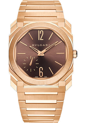 Bvlgari Octo Finissimo - 40 MM - Rose Gold - Brown Dial - 103637