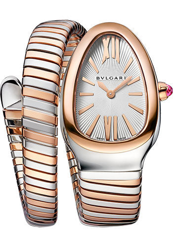 Bvlgari Serpenti Tubogas - 35 MM - Stainless Steel - White Dial - 103708