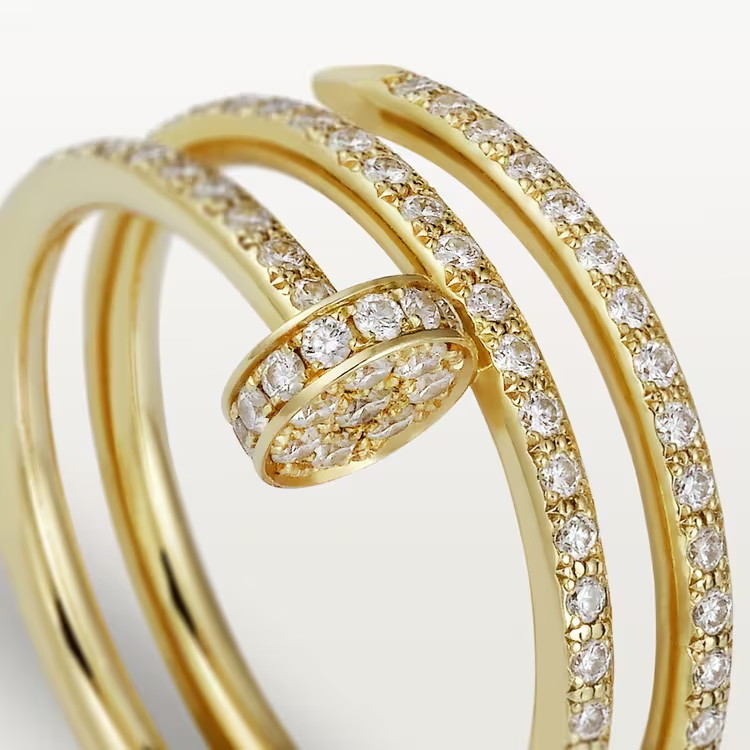 Cartier Juste Un Clou Ring - Yellow Gold - Diamonds - B4211900