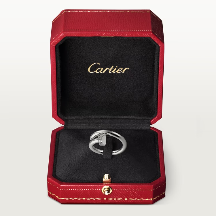 Cartier Juste Un Clou Ring - White Gold - Diamonds - B4092700