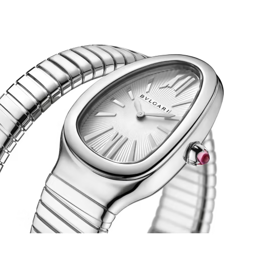 Bvlgari Serpenti Tubogas - 35 MM - Stainless Steel - Silver Opaline Dial - 101817