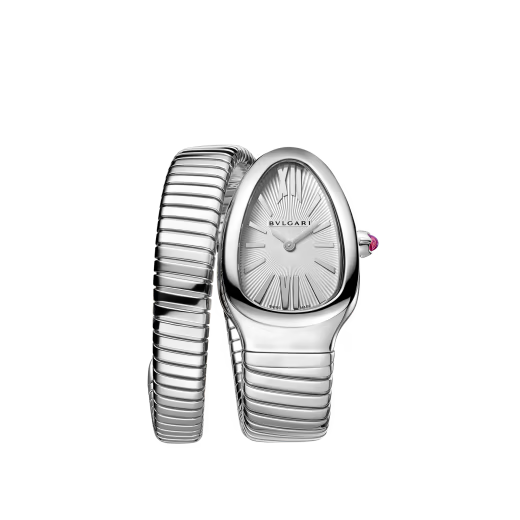 Bvlgari Serpenti Tubogas - 35 MM - Stainless Steel - Silver Opaline Dial - 101817