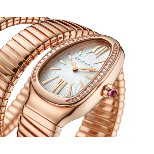 Bvlgari Serpenti Tubogas - 35 MM - Rose Gold - Silver Dial - 103002