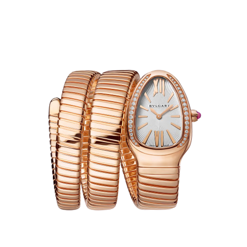 Bvlgari Serpenti Tubogas - 35 MM - Rose Gold - Silver Dial - 103002