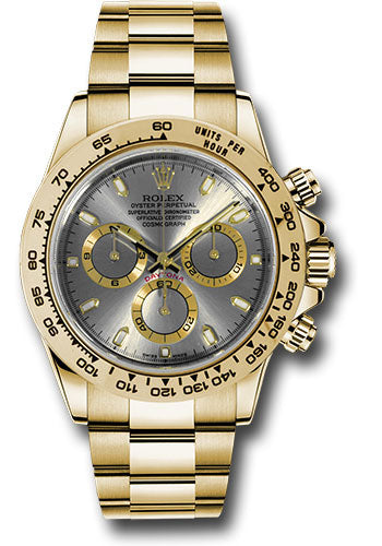 Rolex Yellow Gold Daytona Watch - 40 MM - Oyster Bracelet - Silver Dial - 116508 sti