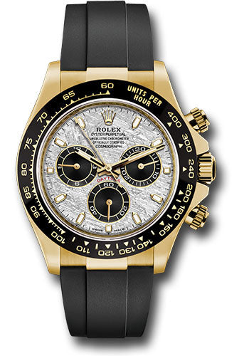 Rolex Yellow Gold Daytona Watch - 40 MM - Oysterflex Strap - Meteorite Dial - 116518LN mtbkiof