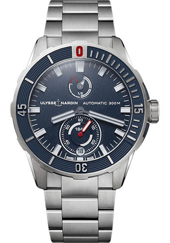 Ulysse Nardin Diver Chronometer Titanium Case 44 MM - Steel Bracelet - Blue Dial - 1183-170-7M/93