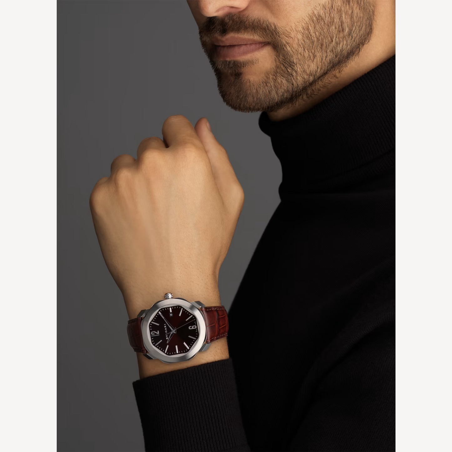 Bvlgari Octo Roma - 41 MM -  Stainless Steel - Dark Brown Dial - 102705