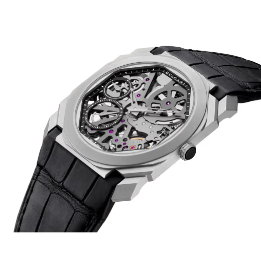 Bvlgari Octo Finissimo - 40 MM - Titanuim - Grey Skeleton Dial - 102714