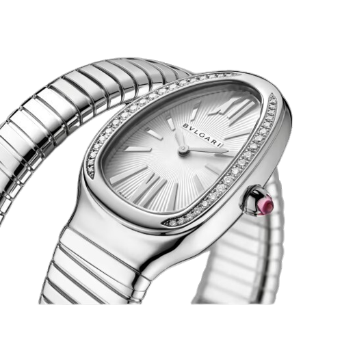 Bvlgari Serpenti Tubogas - 35 MM - Stainless Steel - Silver Opaline Dial - 101827