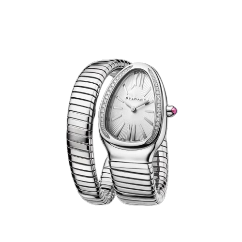 Bvlgari Serpenti Tubogas - 35 MM - Stainless Steel - Silver Opaline Dial - 101827