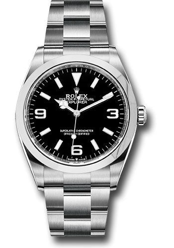 Rolex Stainless Steel Explorer Watch - 36 MM - Oyster Bracelet - Black Dial - 124270