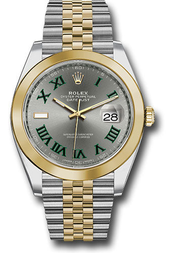 Rolex Stainless Steel and Yellow Gold Datejust 41 Date Watch - 41 MM - Jubilee Bracelet - Smooth Bezel- Wimbledon Dial - 126303 slgrj