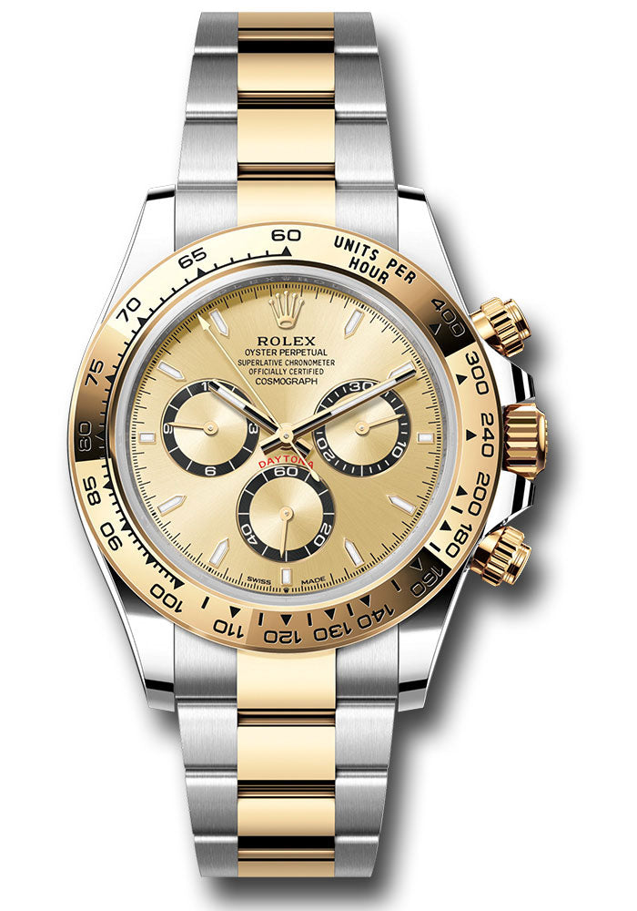 Rolex Oystersteel and Yellow Gold Cosmograph Daytona Watch - 40 MM - Oyster Bracelet - Yellow Gold Bezel - Champagne Index Dial - 126503 chio