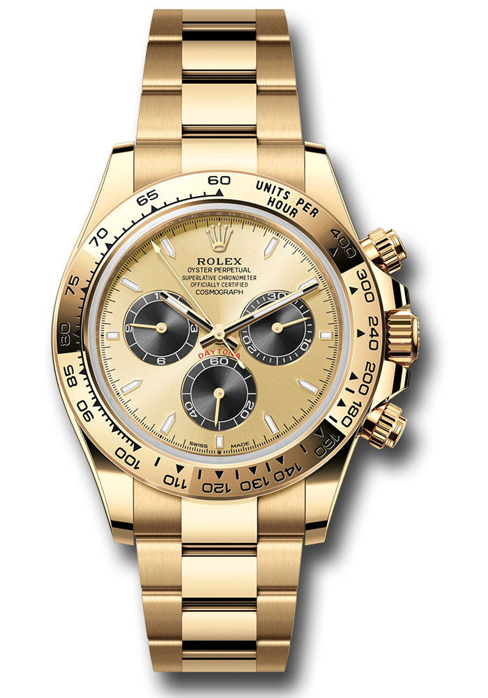 Rolex Yellow Gold Cosmograph Daytona Watch - 40 MM - Oyster Bracelet - Yellow Gold Bezel - Golden And Black Index Dial - 126508 chbkio