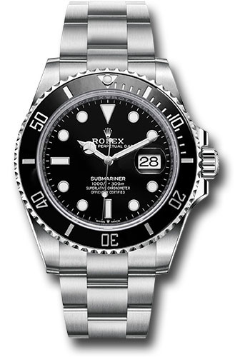 Rolex Oystersteel Submariner 41MM - Oyster Bracelet - Black  Dial - 126610LN