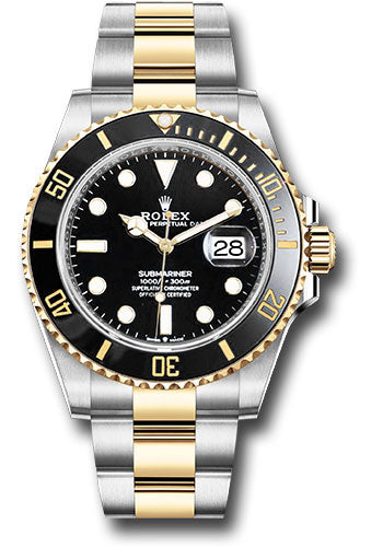 Rolex Oystersteel & Yellow Gold Submariner Watch 41MM - Oyster Bracelet - Black Dial - 126613LN