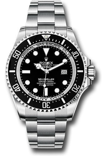 Rolex Stainless Steel Sea-Dweller Watch - 44 MM - Oyster Bracelet - Black Dial - 126660 bk