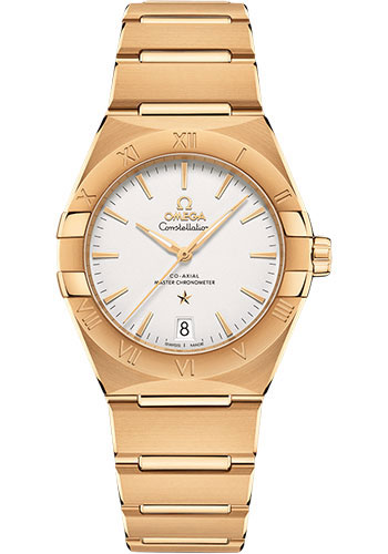 Omega Constellation Yellow Gold 36 MM - Yellow Gold Bracelet - Silvery Dial - 131.50.36.20.02.002