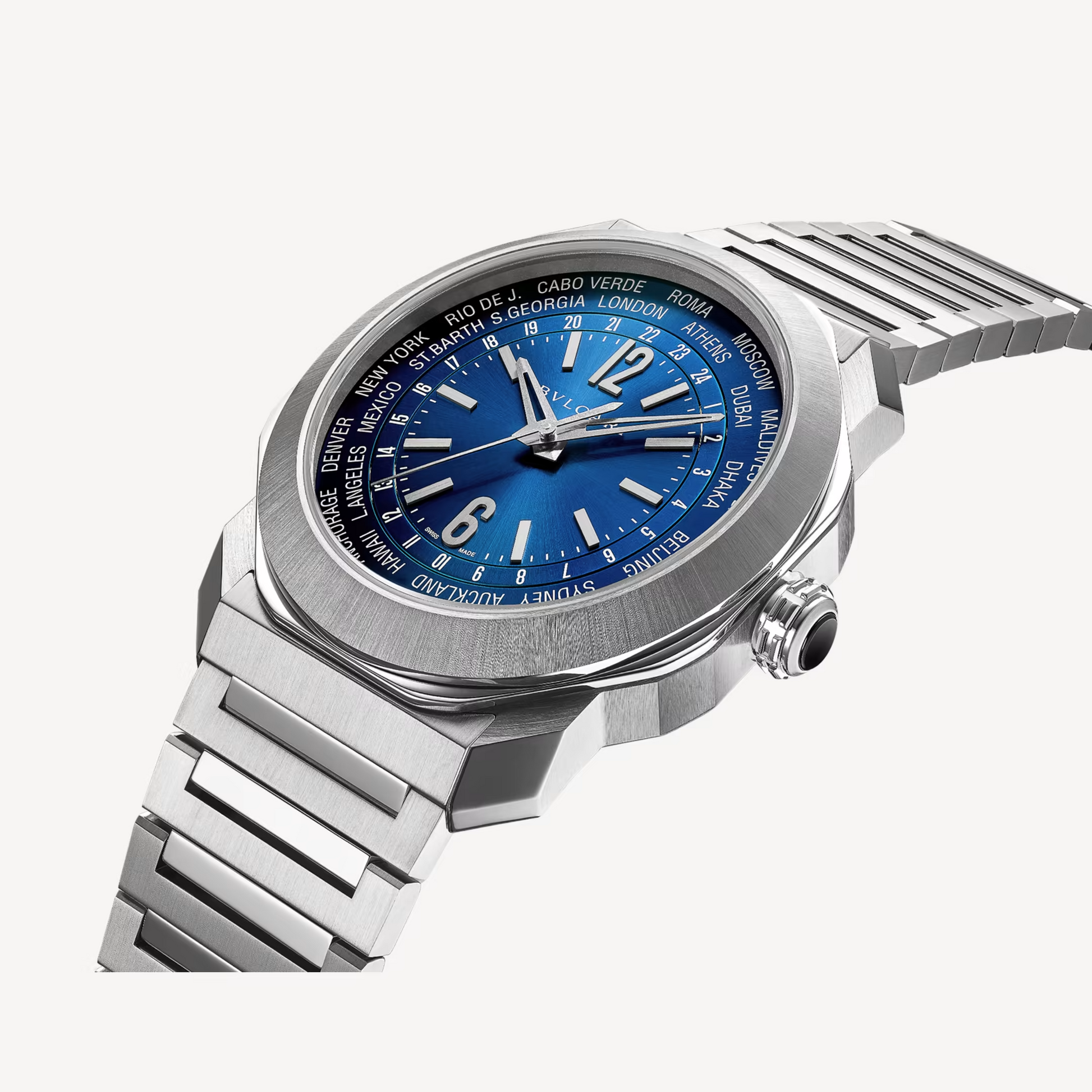 Bvlgari Octo Roma - 41 MM - Stainless Steel - Blue Sunburst Dial - 103481