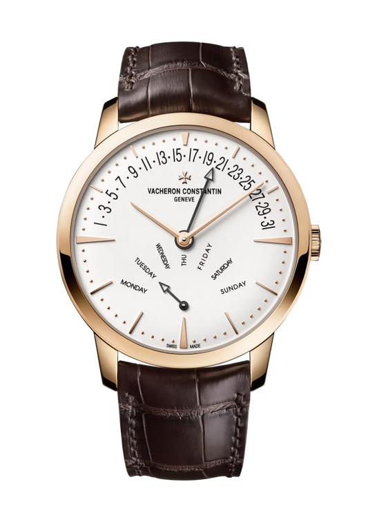 Vacheron Constantin Patrimony Pink Gold 42.5 MM - Brown Leather Strap - White Dial - 4000U/000R-B110