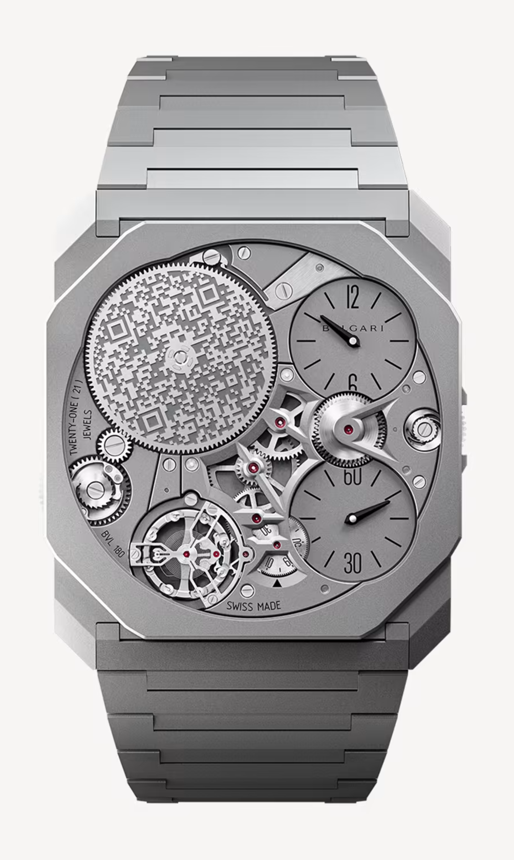 Bvlgari Octo Finissimo - 40 MM - Titanium - Grey Skeleton Dial - 103611