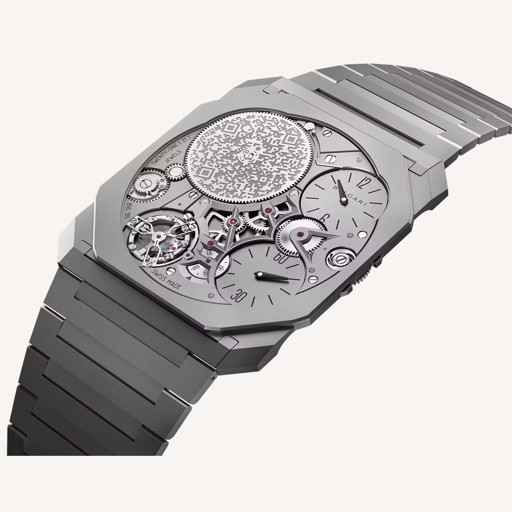 Bvlgari Octo Finissimo - 40 MM - Titanium - Grey Skeleton Dial - 103611