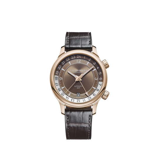 Chopard L.U.C Rose Gold 42 MM - Brown Alligator Strap - Galvanic Brown dial - 161943-5001