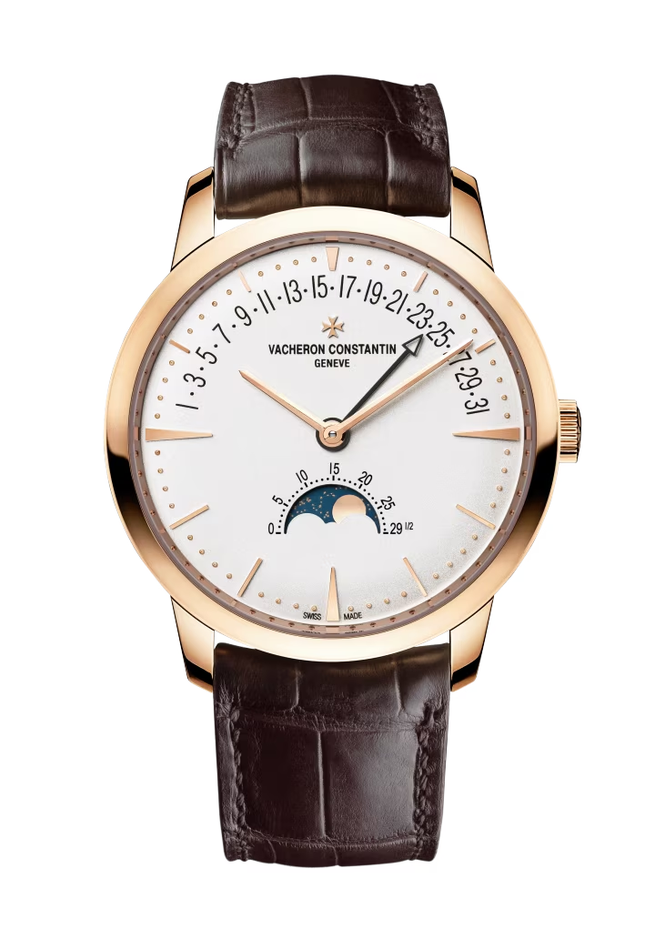 Vacheron Constantin Patrimony Pink Gold 42.5 MM - Brown Leather Strap - White Dial - 4010U/000R-B329