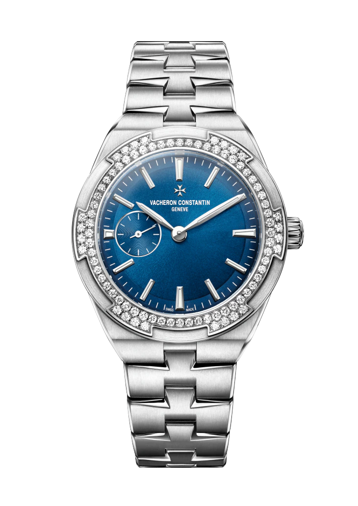 Vacheron Constantin Overseas Stainless Steel 37 MM - Stainless Steel Bracelet - Diamond Bezel - Blue Dial - 2305V/100A-B170