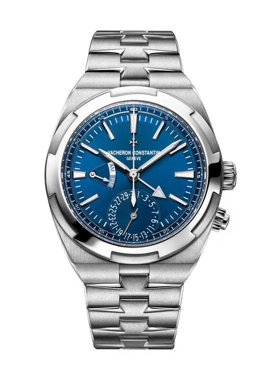 Vacheron Constantin Overseas Dual Time Stainless Steel 41MM - Stainless Steel Bracelet - Blue Dial - 7900V/110A-B334