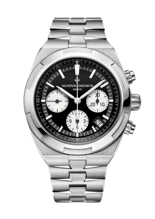 Vacheron Constantin Overseas Chronograph Stainless Steel 41 MM - Stainless Steel Bracelet - Black Dial - 5500V/110A-B481