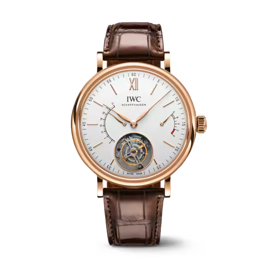 IWC Portofino - Tourbillon - Rose Gold - 45 MM - Silver Dial - IW516501