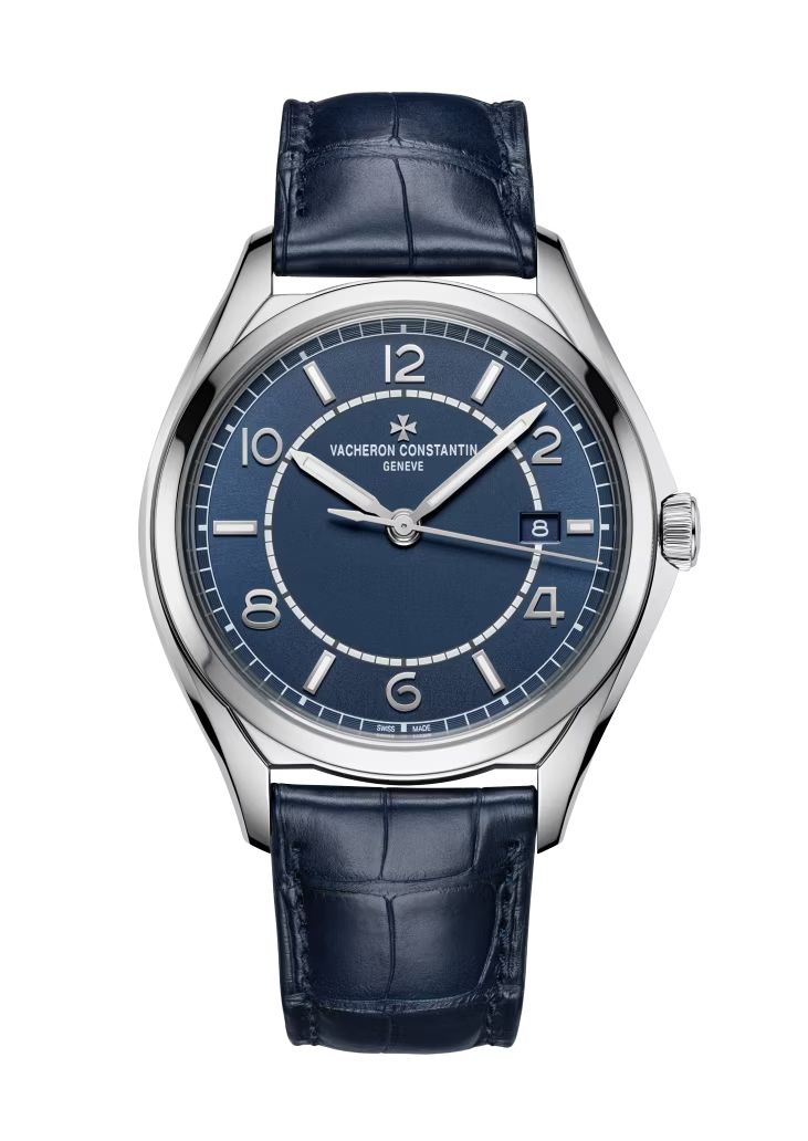 Vacheron Constantin Fiftysix Stainless Steel 40 MM - Blue Leather Strap - Blue Dial - 4600E/000A-B487