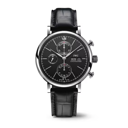IWC Portofino - Chronograph - Steel - 42 MM - Black Dial - IW391029