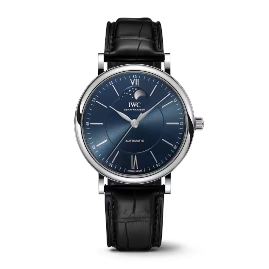 IWC Portofino - Moonphase - Steel- 40 MM - Blue Dial - IW459402