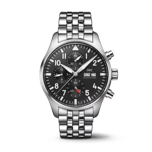 IWC Pilot's - Chronograph - Steel - 43 MM - Black Dial - IW378002