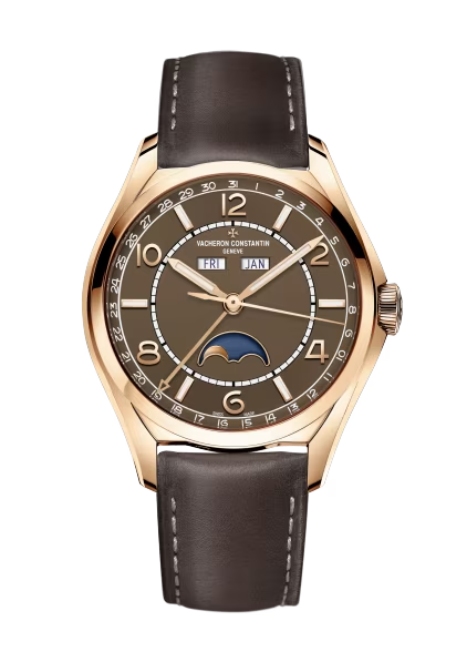 Vacheron Constantin Fiftysix Rose Gold 40 MM - Brown Leather Strap - Brown Dial - 4000E/000R-B065