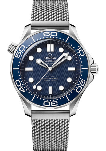 Omega Seamaster Stainless Steel 42 MM - Stainless Steel Bracelet - Blue Dial - 210.30.42.20.03.002