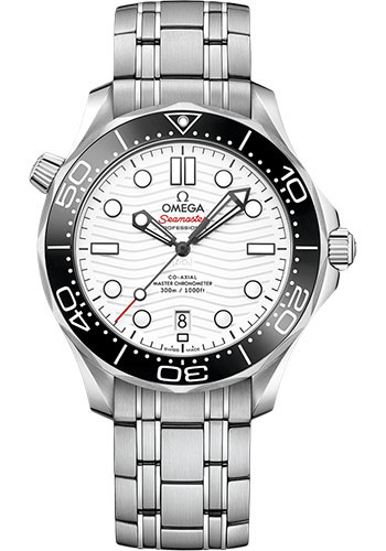 Omega Seamaster Stainless Steel 42 MM - Stainless Steel Bracelet - White Dial - 210.30.42.20.04.001