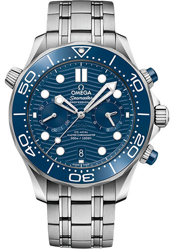 Omega Seamaster Stainless Steel 44 MM - Stainless Steel Bracelet - Blue Dial - 210.30.44.51.03.001