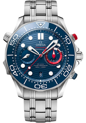 Omega Seamaster Stainless Steel 44 MM - Stainless Steel Bracelet - Blue Dial - 210.30.44.51.03.002