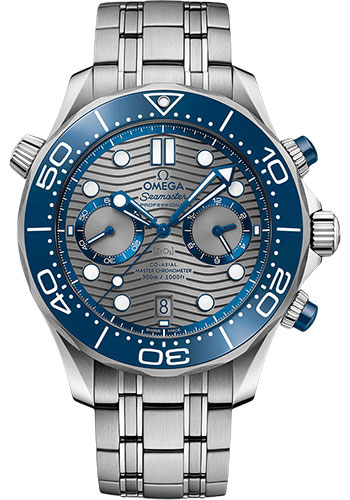 Omega Seamaster Stainless Steel 44 MM - Stainless Steel Bracelet - Grey Dial - 210.30.44.51.06.001